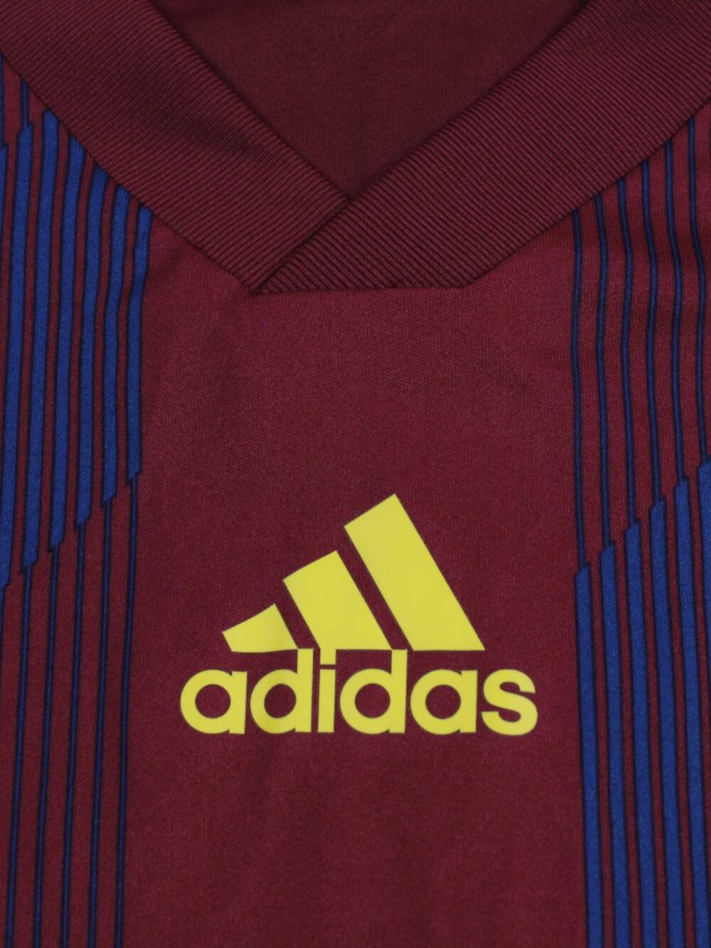 Adidas Striped 19 Jersey - Maroon/Blue/Yellow - Training/Soccer - Size M - Picture 2 of 8